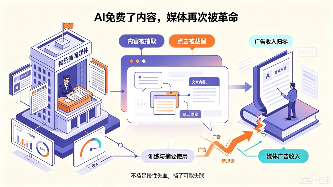 AI 免费了内容，媒体再次被革命
